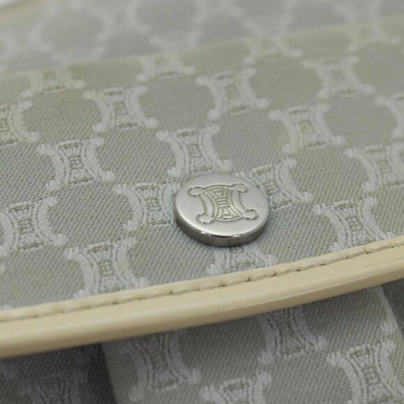 CELINE Macadam Canvas Shoulder Bag Gray Auth - Picture 9 of 16